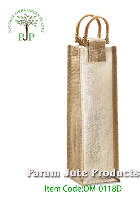 Jute Wine Bags Single Bottle