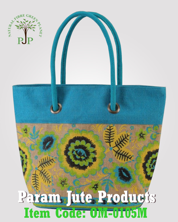 Printed Jute Designer Bags