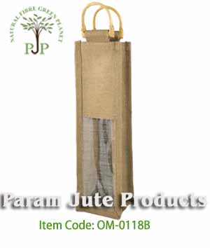 Jute Wine Bags Single